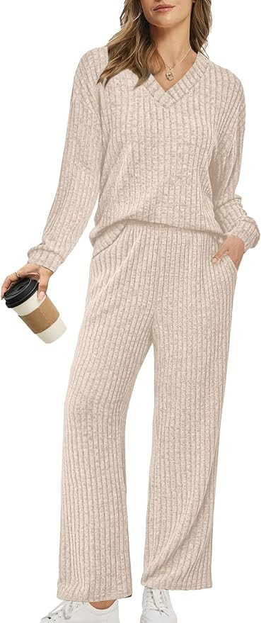 RUMIA Fall Outfits for Women 2025 Vacation Matching Sweater Lounge Sets (S-2XL) | Amazon (US)