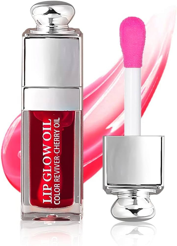 GECOMO Hydrating Lip Glow Oil, Lip Oil Gloss Transparent Toot Tinted Nourishing Long Lasting Repa... | Amazon (US)