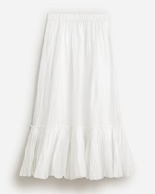 Amelia maxi skirt in crinkle cotton | J.Crew US