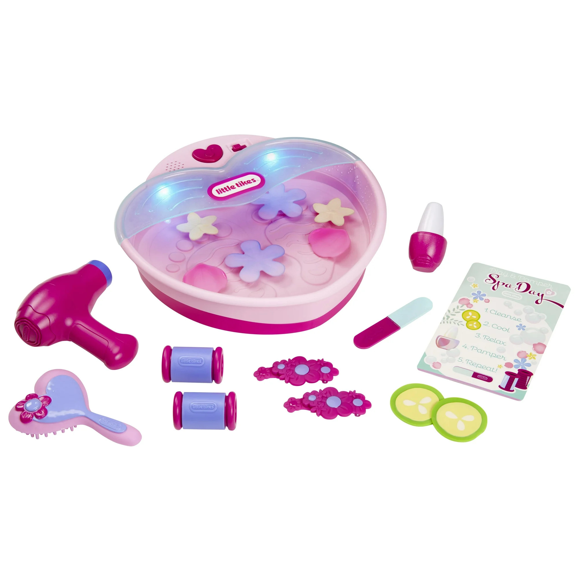Little Tikes Play & Pamper Spa Set with 17 Accessories, Multi-Color, fKids Ages 2+ Years - Walmar... | Walmart (US)