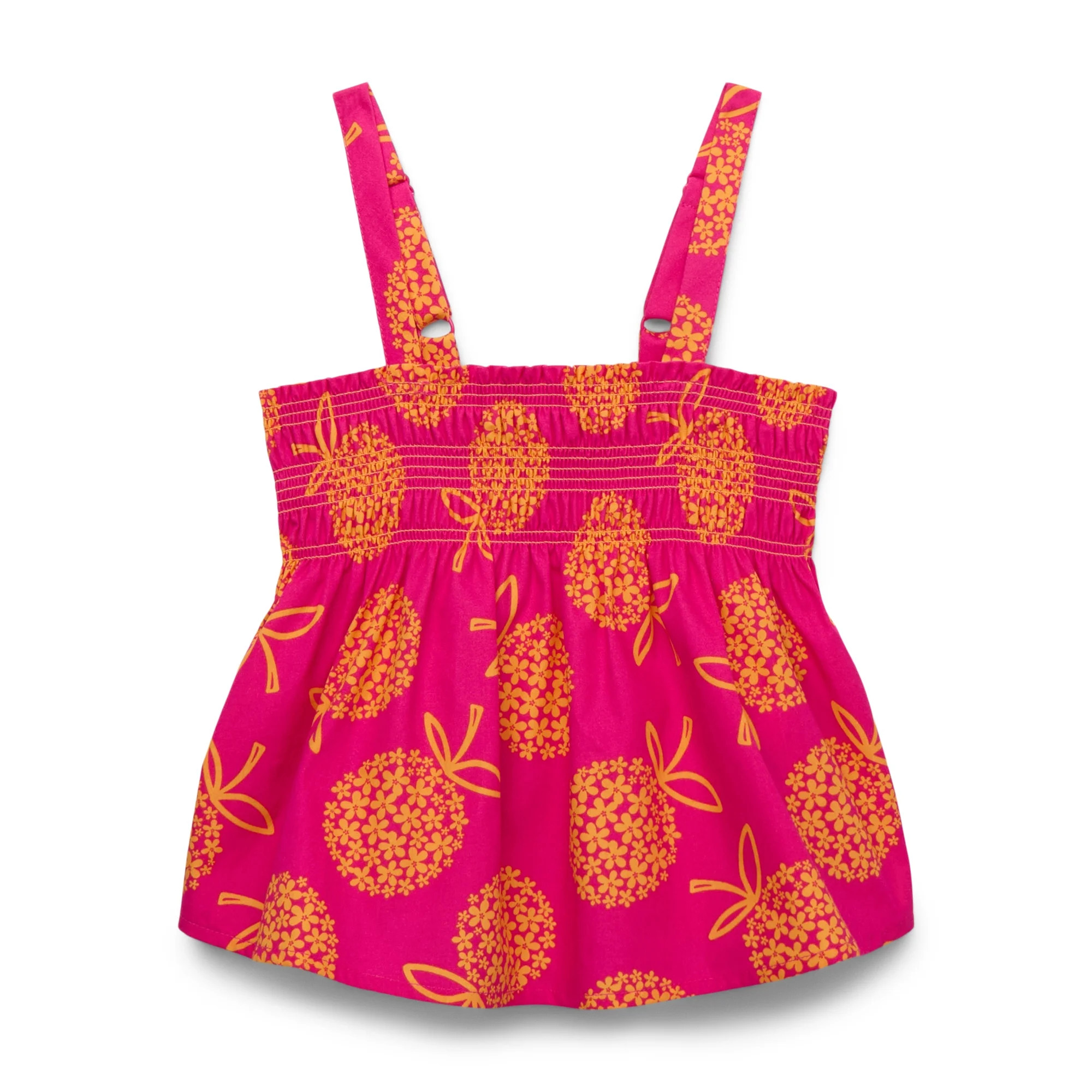 Wonder Nation Girls Cotton Smocked Tank, Sizes 4-18 & Plus | Walmart (US)