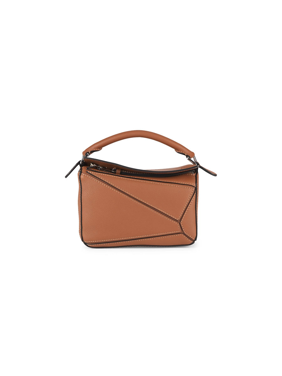 Women's Mini Puzzle Leather Bag - Tan | Saks Fifth Avenue
