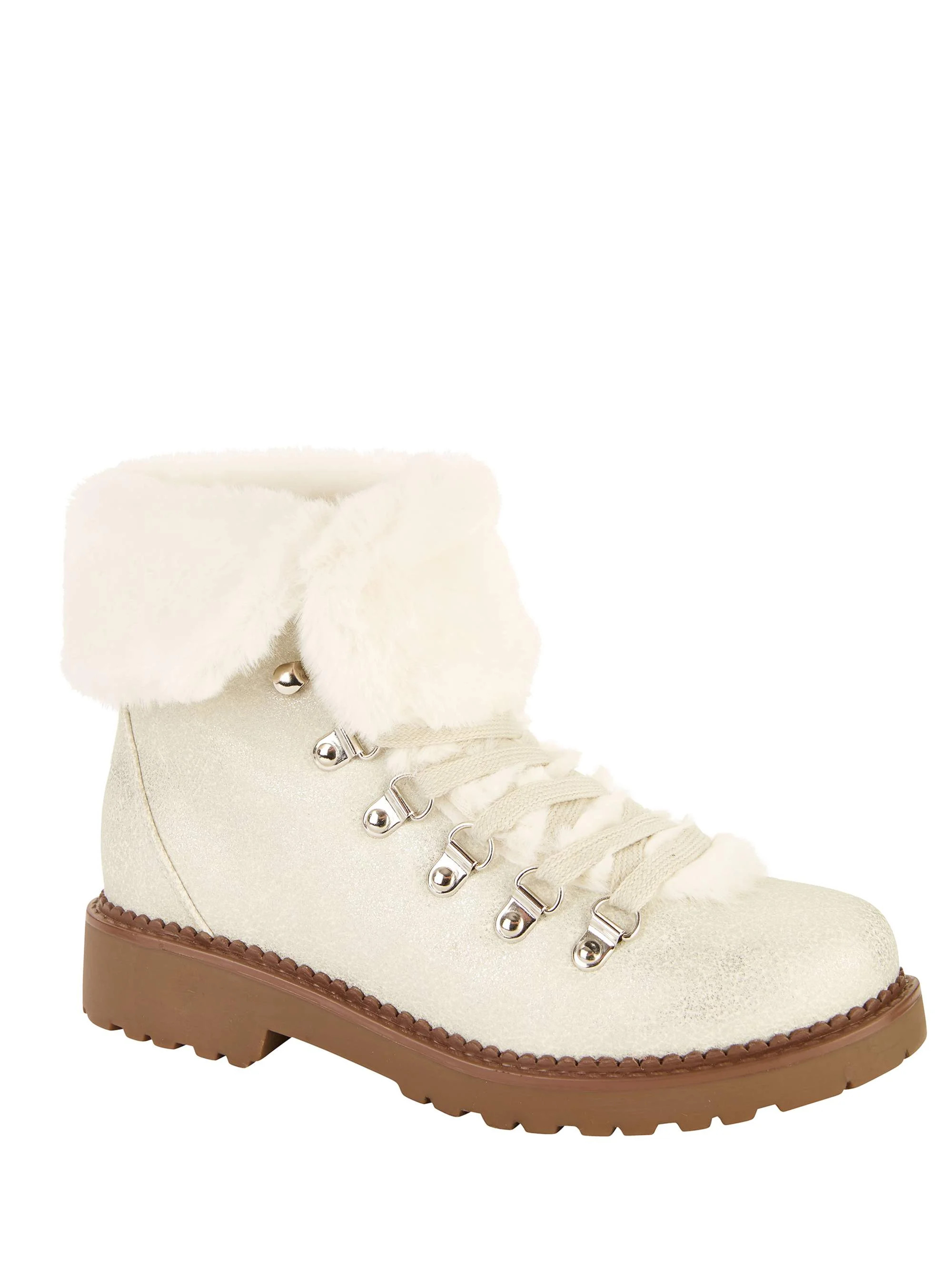 Portland Boot Company Faux Fur Hiker Boot (Women's) | Walmart (US)