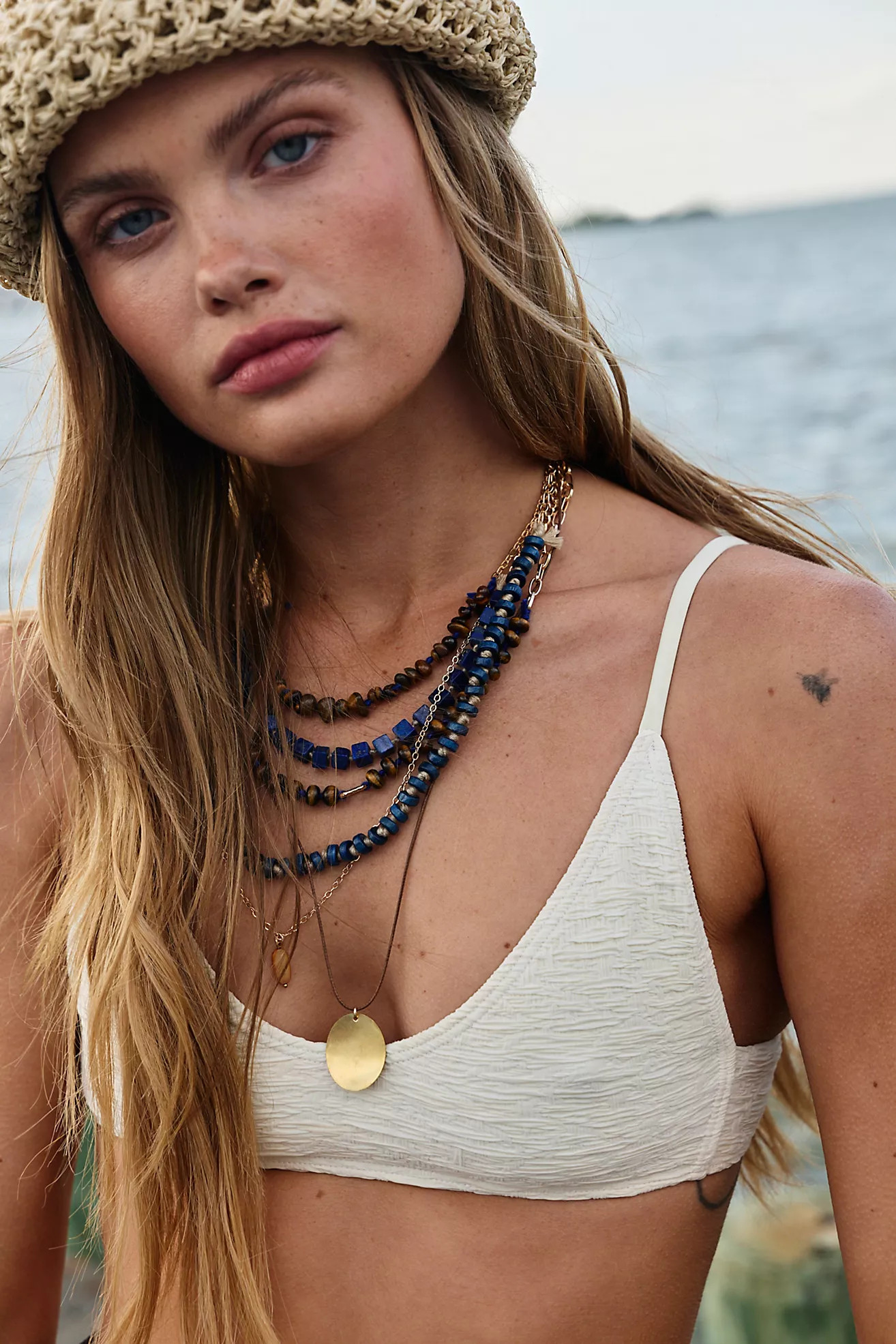 Hailee Semiprecious Beaded Necklace | Free People (Global - UK&FR Excluded)