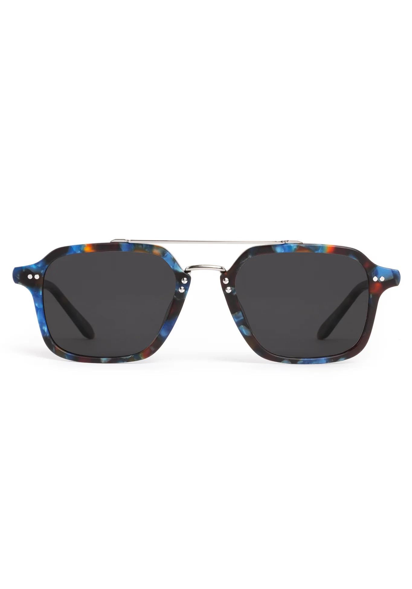 COLTON | Matte Blue Steel Silver Polarized | KREWE Eyewear