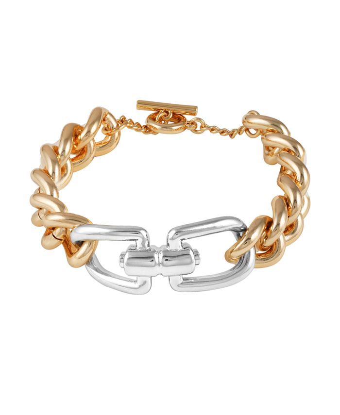 Vince Camuto Gold-Tone and Silver-Tone Chunky Link Bracelet & Reviews - Bracelets - Jewelry & Wat... | Macys (US)