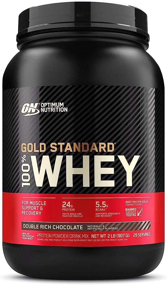 Optimum Nutrition Gold Standard 100% Whey Protein Powder, Double Rich Chocolate 2 Pound (Packagin... | Amazon (US)