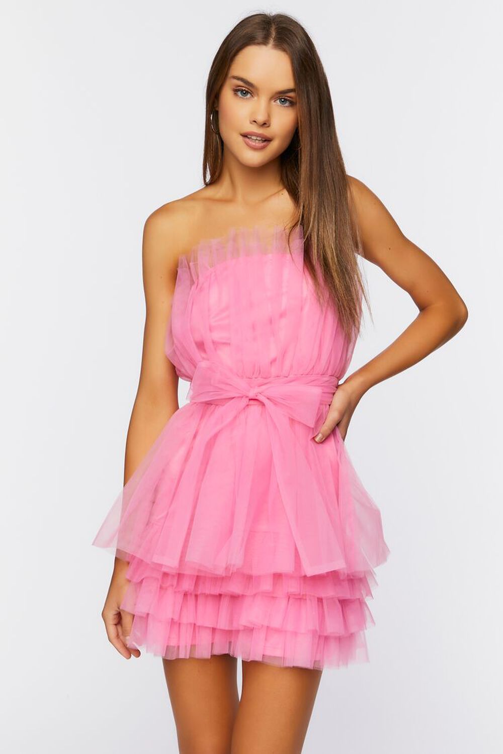 Tulle Tiered Mini Dress | Forever 21 | Forever 21 (US)