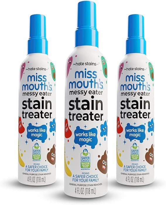 Miss Mouth's Messy Eater Stain Treater Spray - 4oz 3 Pack Stain Remover - Newborn & Baby Essentia... | Amazon (US)