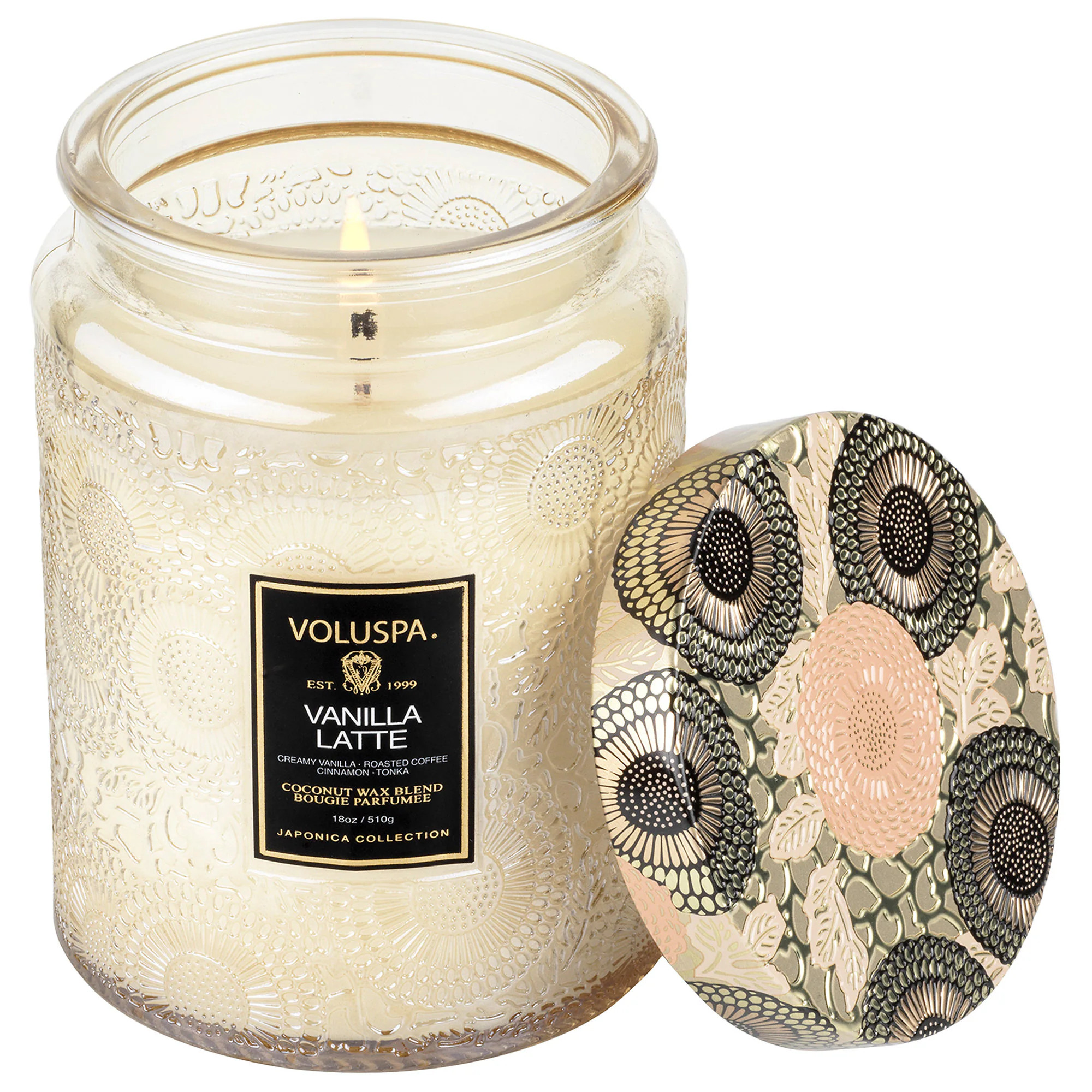 VOLUSPA Vanilla Latte Glass Jar Candle 18 oz/ 510 G 1-wick Candle 18 oz/ 510 G | Sephora (US)