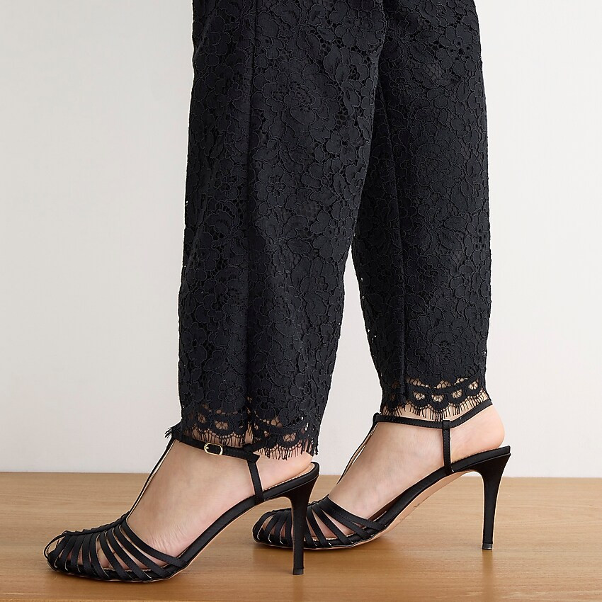 Rylie caged-toe heels in satin | J. Crew US
