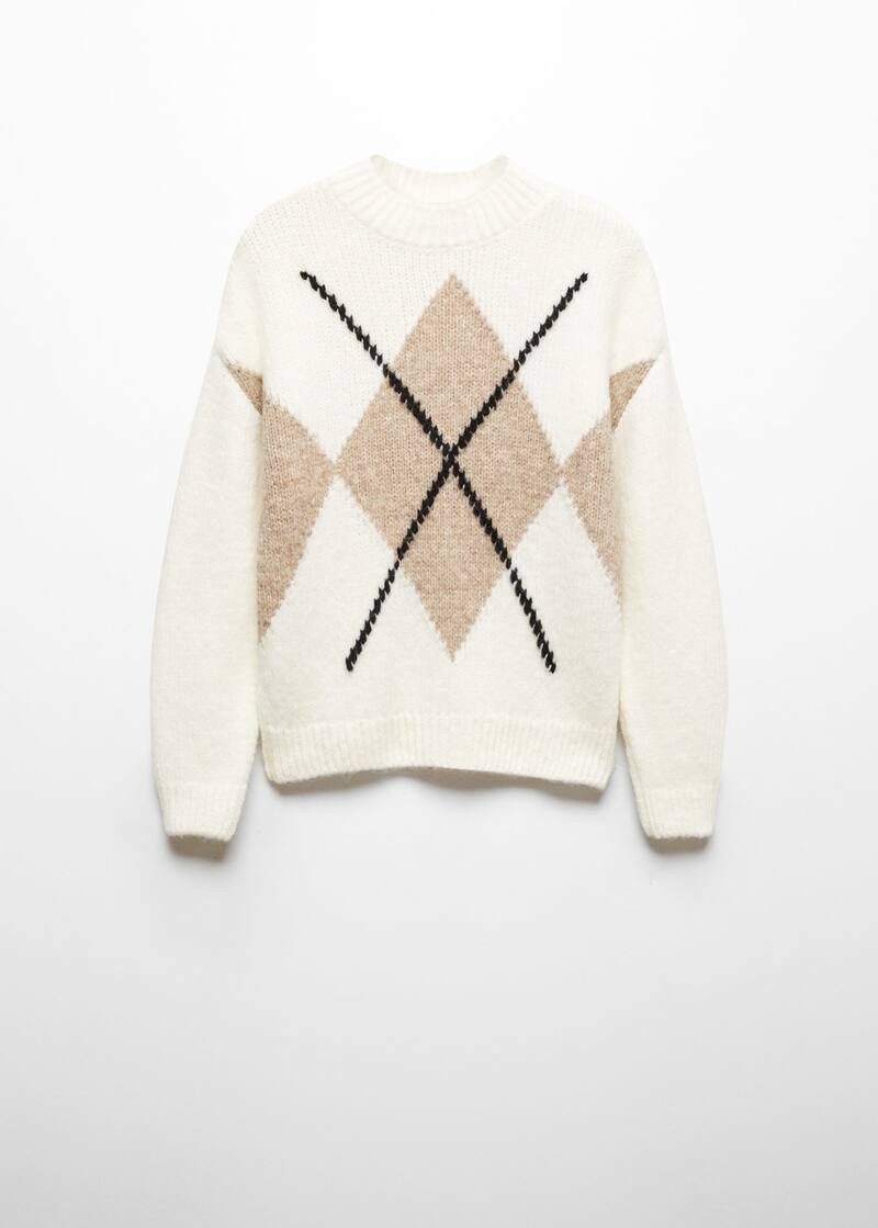 Round neck knit sweater -  Women | Mango United Kingdom | MANGO (UK)