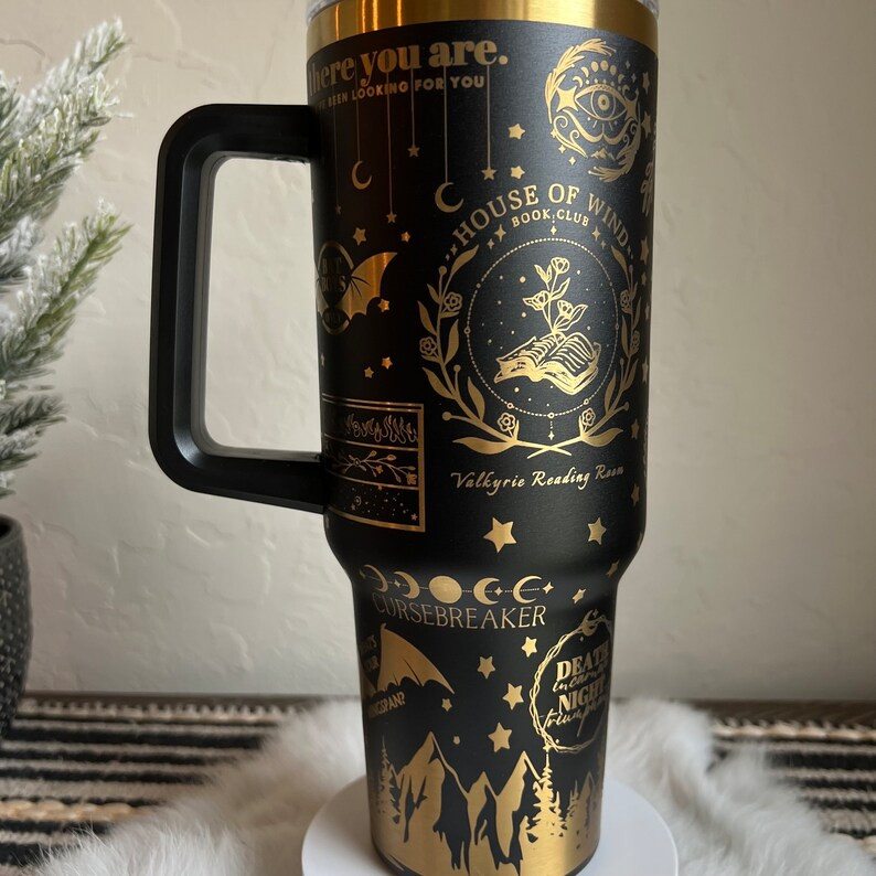 40 Oz Acotar Pattern Tumbler Cup - Etsy | Etsy (US)