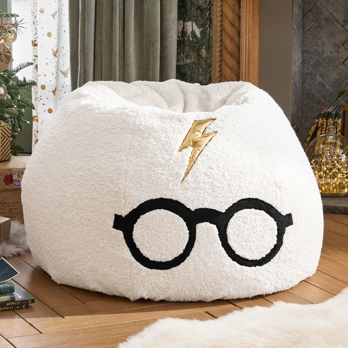 Harry Potter™ Lightning Bolt/Glasses Bean Bag Chair | Pottery Barn Teen