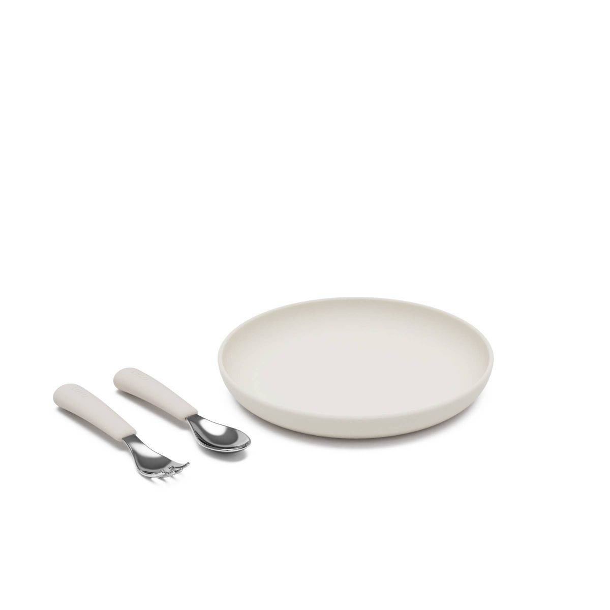 Lalo 3pc Silicone Toddler Plate + Utensils Mealtime Set | Target
