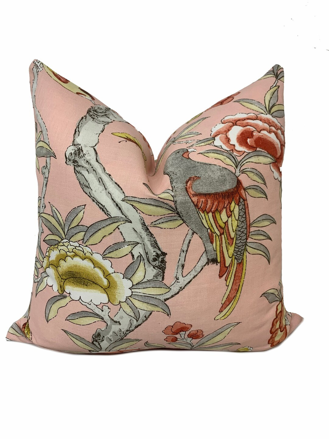 Thibaut Giselle Imperial Garden Collection Pale Pink Cushion Cover Pillow Cover Double Sided | Etsy (US)