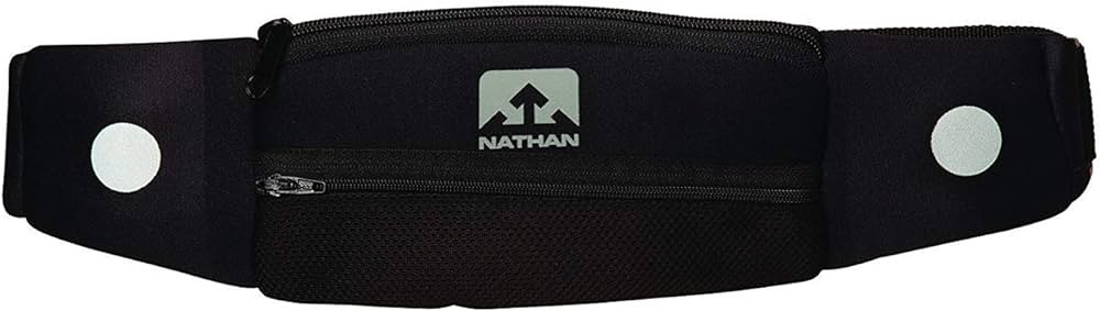 NATHAN Running Belt Waist Pack 5K with Reflective Detail, Zippers and Adjustable Pouch Strap - Ru... | Amazon (US)
