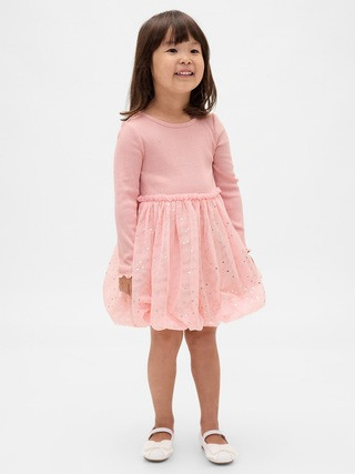 Baby & Toddler Mixed Media Bubble Dress | Gap (CA)