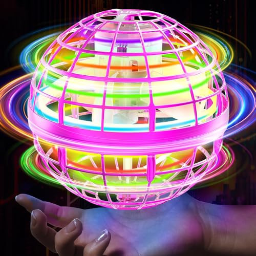 Flying Orb Ball 2024 Galaxy Cosmic Globe UFO Boomerang Hover Ball Galatic Fidget Spinner Mini Drone Cool Toys Birthday Gift Ideas for 6 7 8 9 10+ Year Old Boys Girls Teens Indoor Outdoor(Pink) | Amazon (US)