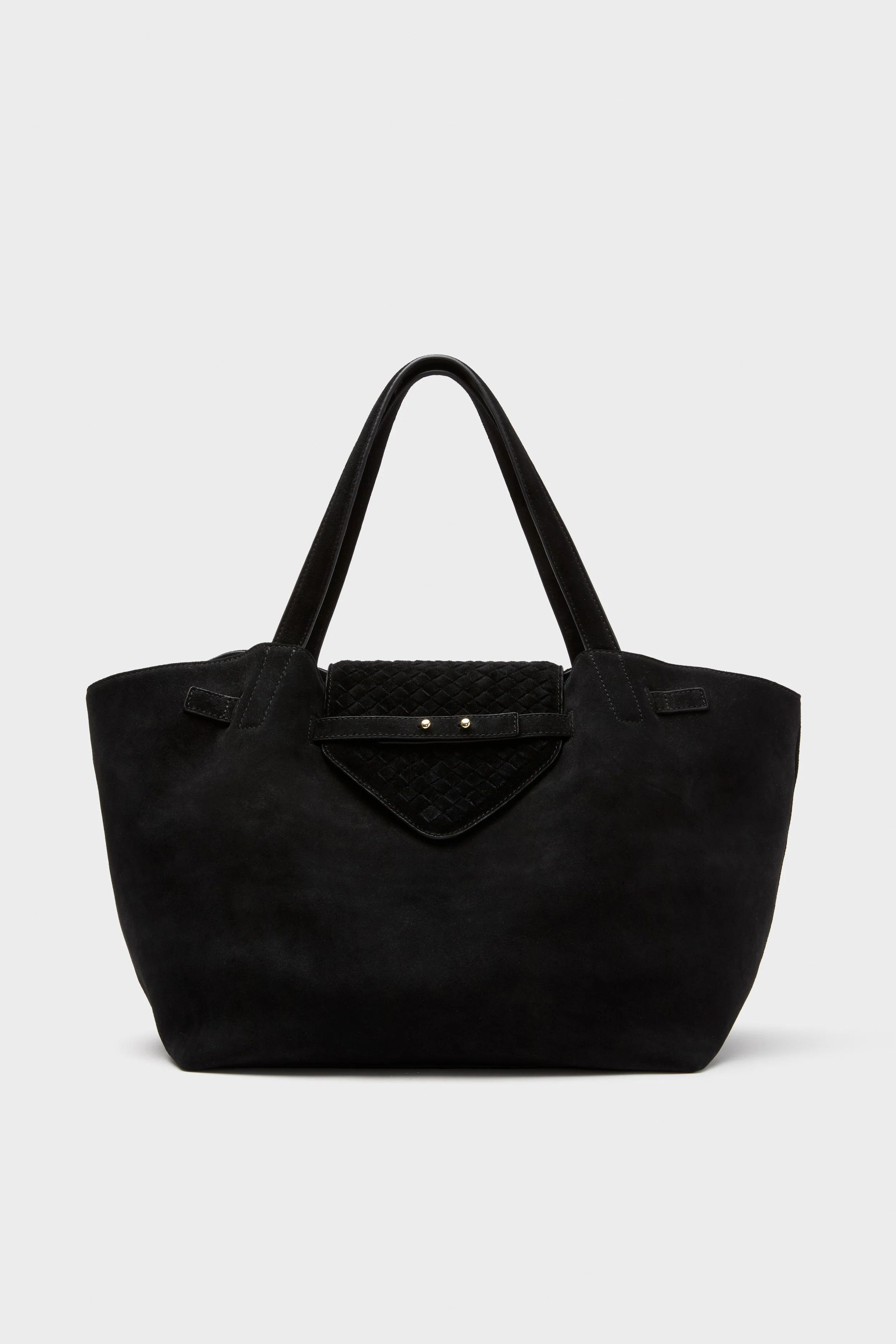 Black Suede Blaine Tote | Tuckernuck (US)