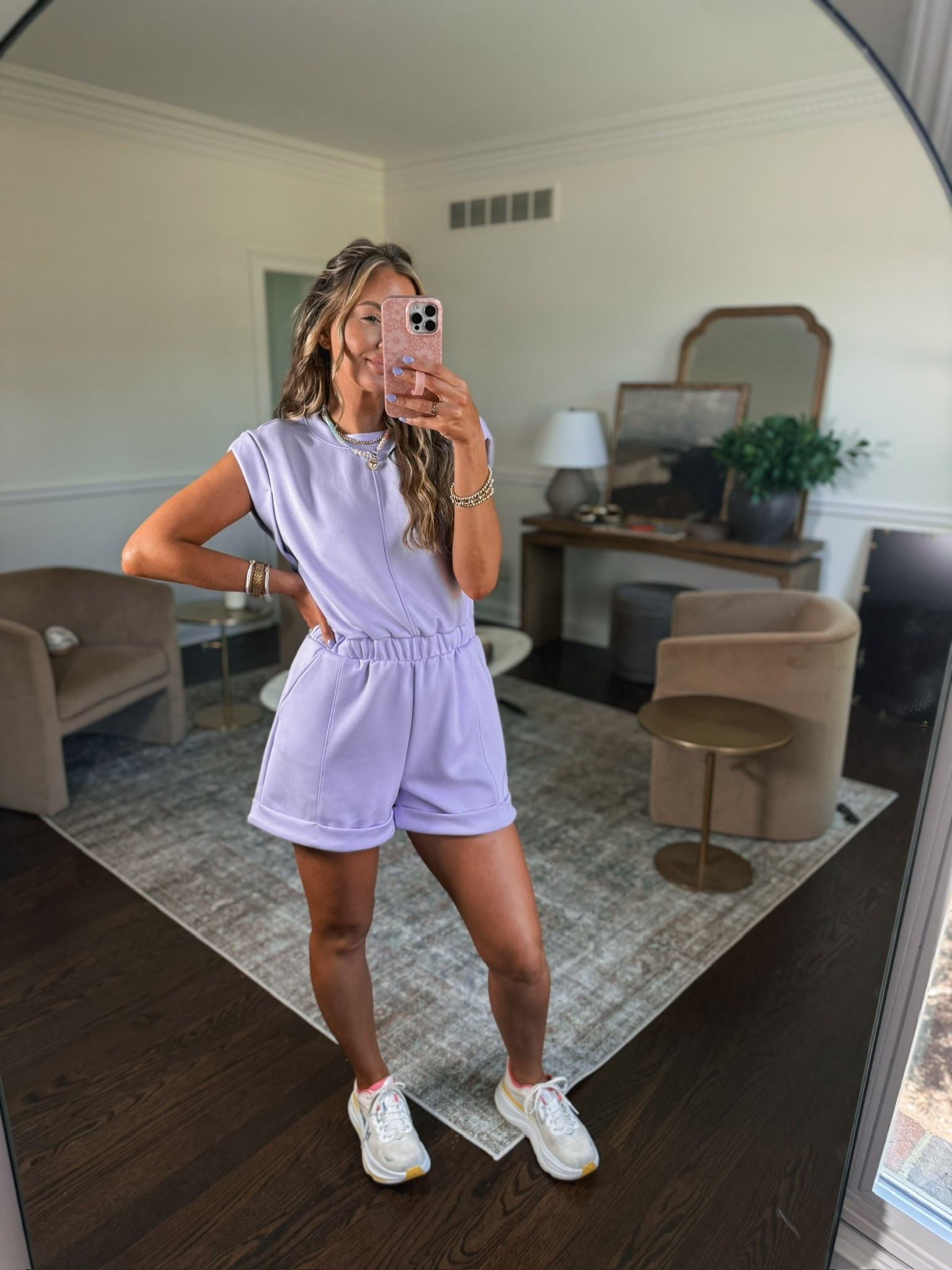 The perfect romper for on the go! This beautiful lilac color is so pretty for spring! 🤍🌸🫶🏻

#LTKootd #LTKgrwm #LTKdayinmylife