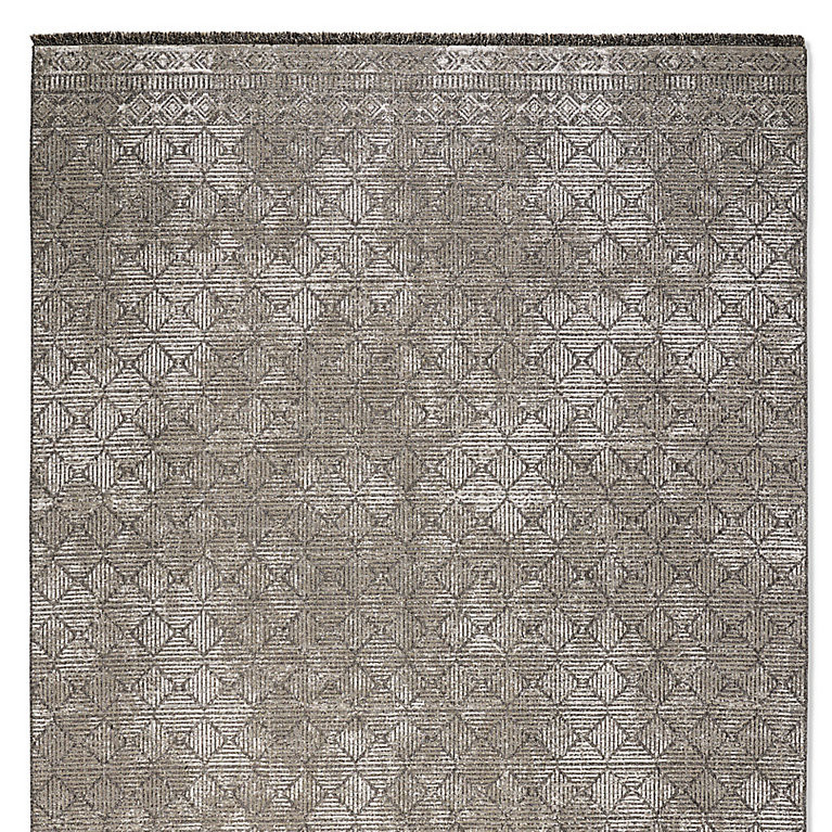 Roman Indoor/Outdoor Rug with Textural Design & Fringed Edges | Frontgate