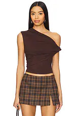 superdown Alessia Top in Chocolate from Revolve.com | Revolve Clothing (Global)