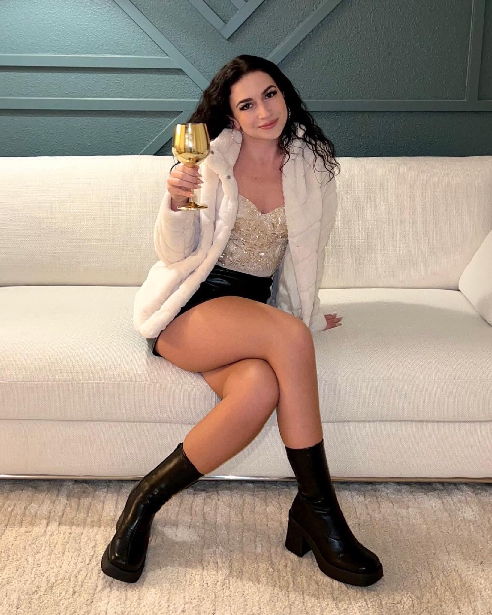 Shop my New Years Eve party outfit 🥂

Beaded bustier top from Windsor
Faux fur coat in off-white from Windsor
Faux leather black mini skirt from Windsor
Klayton boots in black from Steve Madden

Perfect pieces for a girls night out in the winter ✨

#LTKunder100 #LTKstyletip #LTKFind