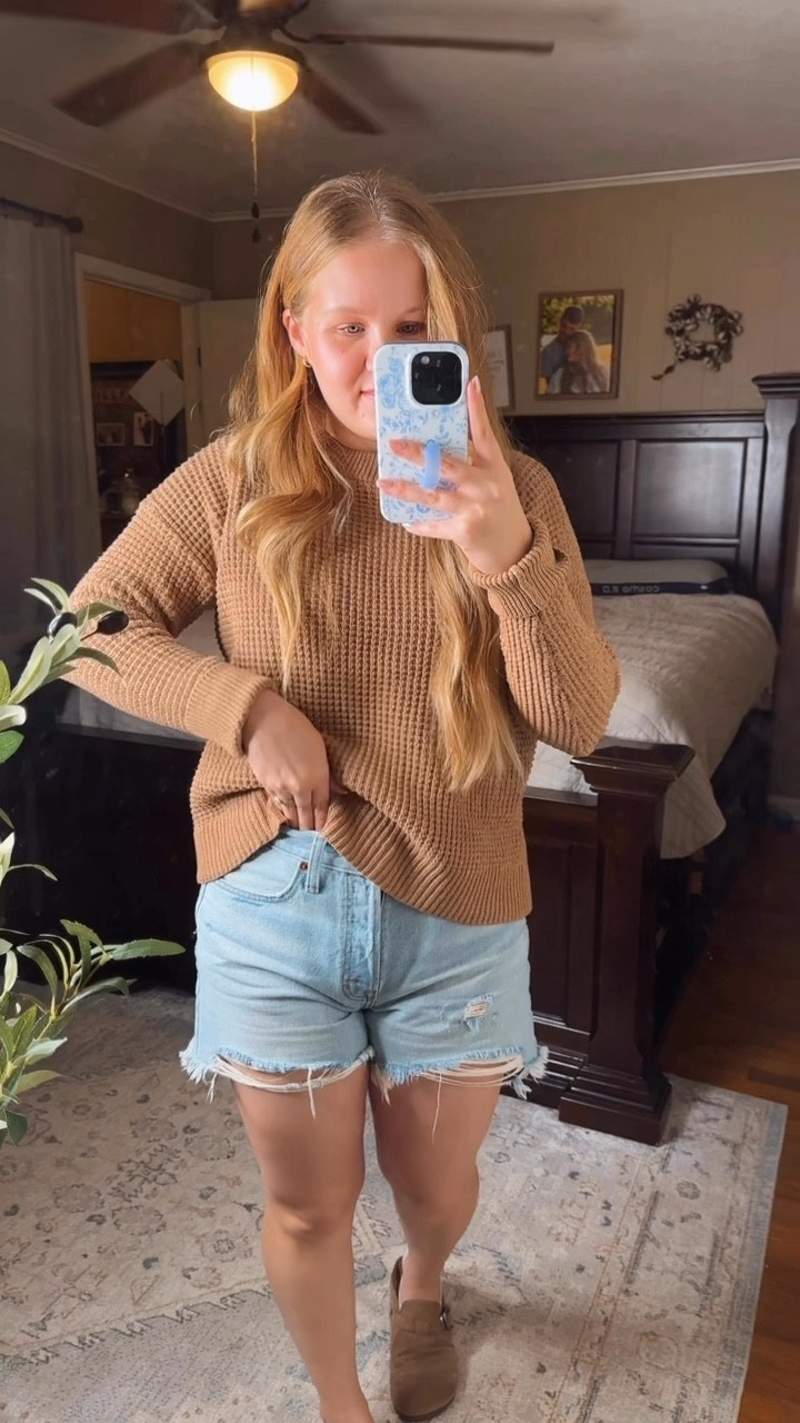 Viral $15 waffle knit sweaters from Walmart!! Size medium size up if you want an oversized look, tts I’m wearing a Medium 5”4’ 140lbs 

Fall outfits waffle knit sweaters 

#LTKSeasonal #LTKFindsUnder50 #LTKStyleTip