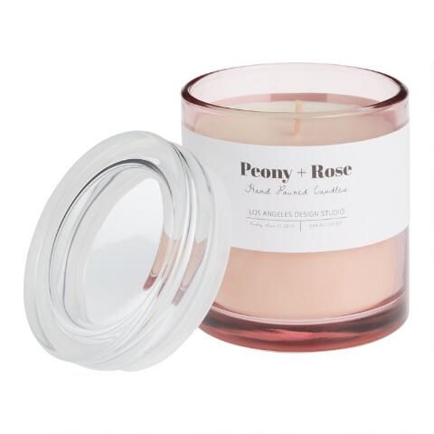 Spring Spa Peony and Rose Scented Candle | World Market