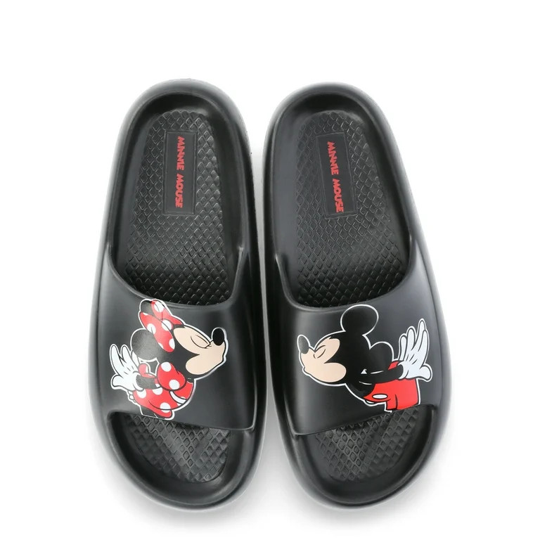 Disney Mickey & Minnie Mouse Women's Slide Sandals | Walmart (US)
