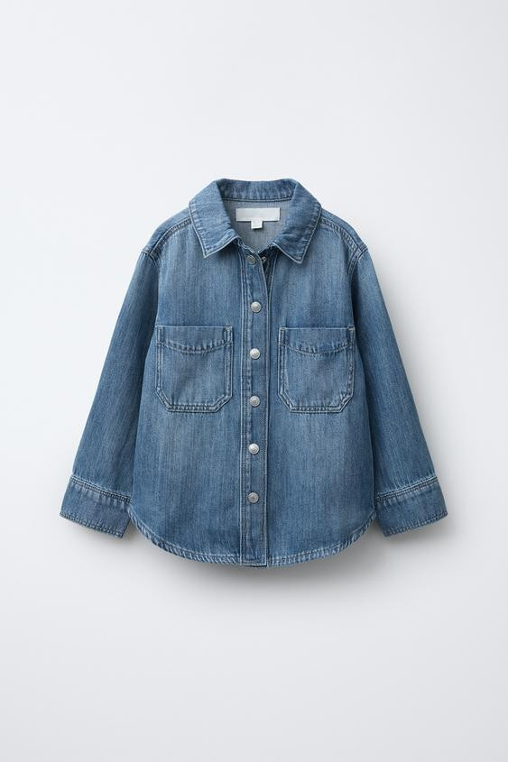 DENIM OVERSHIRT$ 39.90Blue | 5252/704/400Add to cartAddOvershirt with a shirt collar and long sle... | Zara US