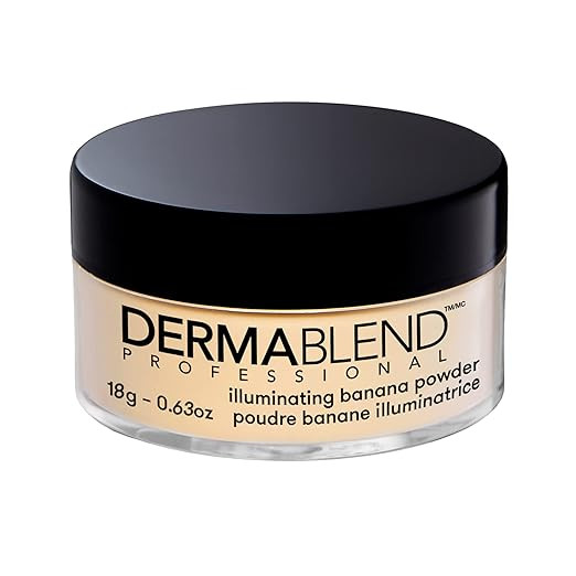 Dermablend Illuminating Banana Powder, Loose Setting Powder Makeup for Brightening and a Long-Las... | Amazon (US)