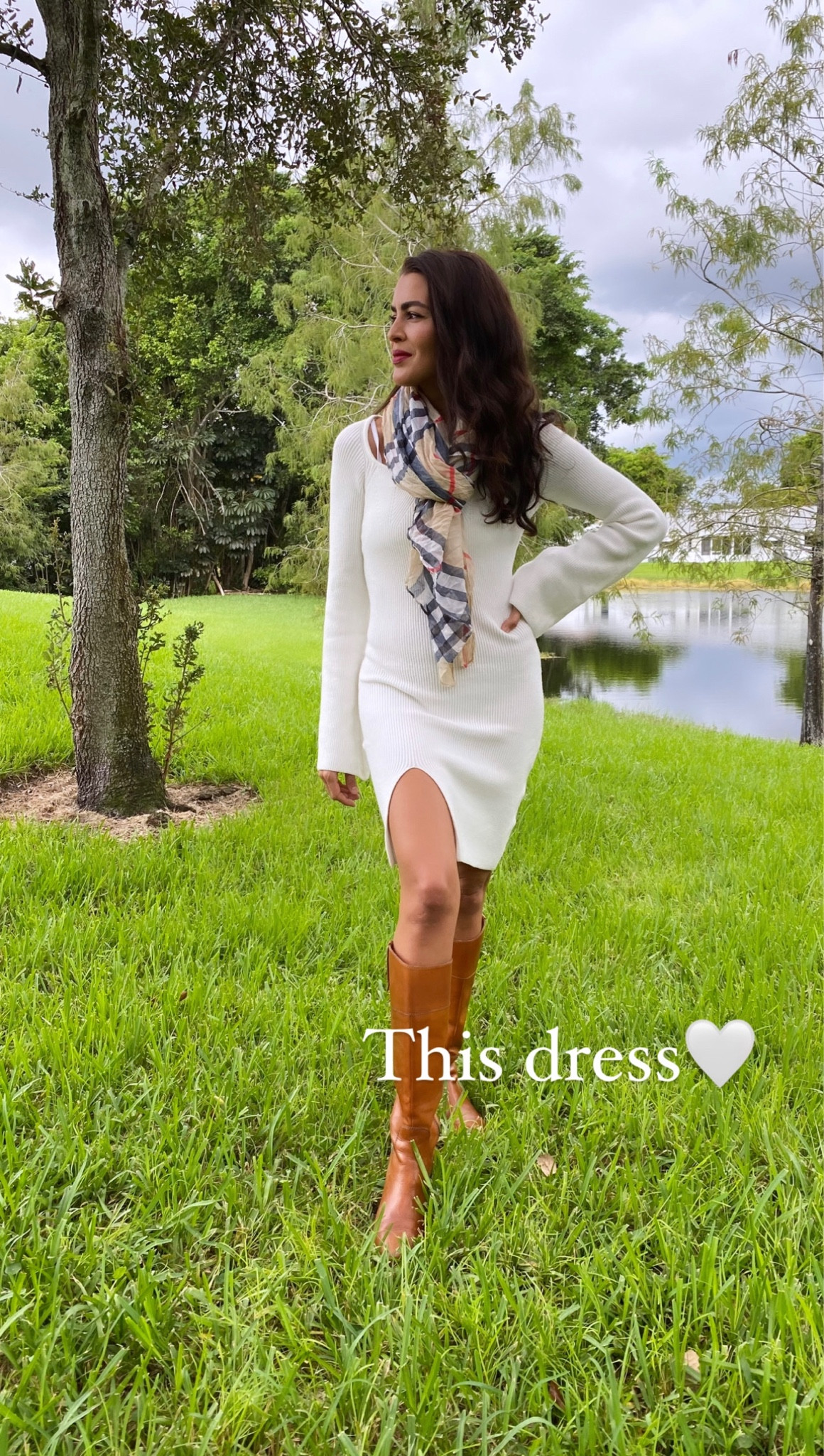 Knit dress in size M. Boots are old Miumiu, Adding similar ones. 

#LTKU #LTKstyletip #LTKSeasonal