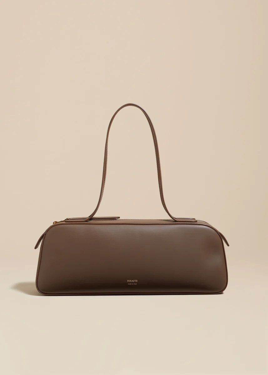 The Simona Shoulder Bag in Cedar Leather | Khaite