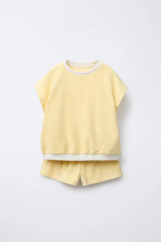 TOWEL T-SHIRT AND BERMUDA SET | Zara US