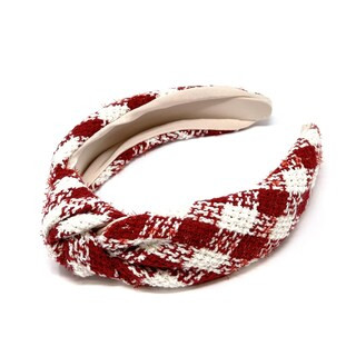 Wrapables Wide Knotted Headbands, Top Knot Headbands for Women and Girls, Red Tweed | Michaels Stores