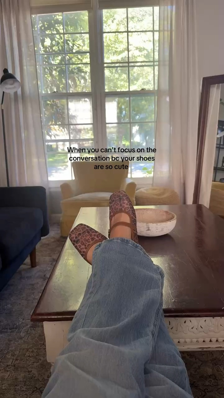 Love these mesh leopard ballet flats