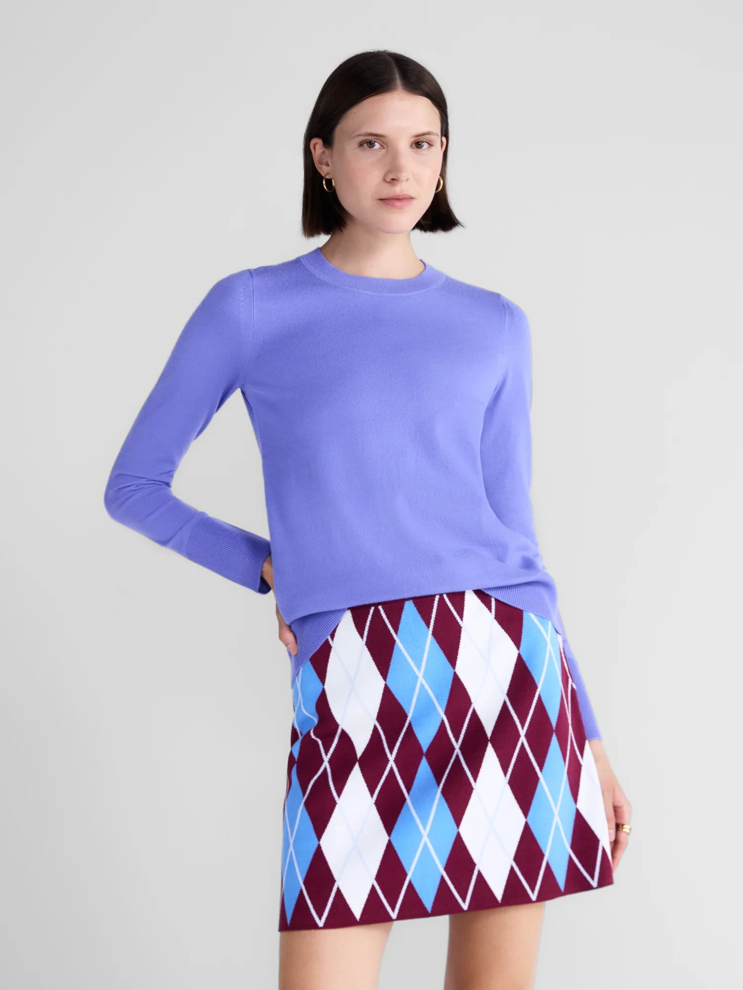 Free Assembly Women's and Women's Plus Cozy Yarn Crewneck Sweater, Midweight, Sizes XS-4X | Walmart (US)