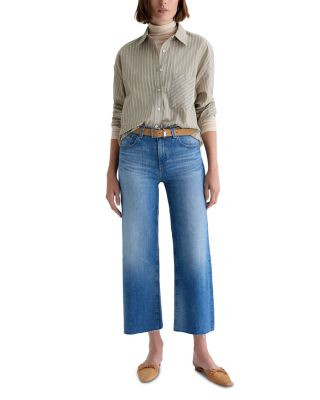 Saige Mid Rise Wide Leg Crop Jeans in 13 Years Allure | Bloomingdale's (US)
