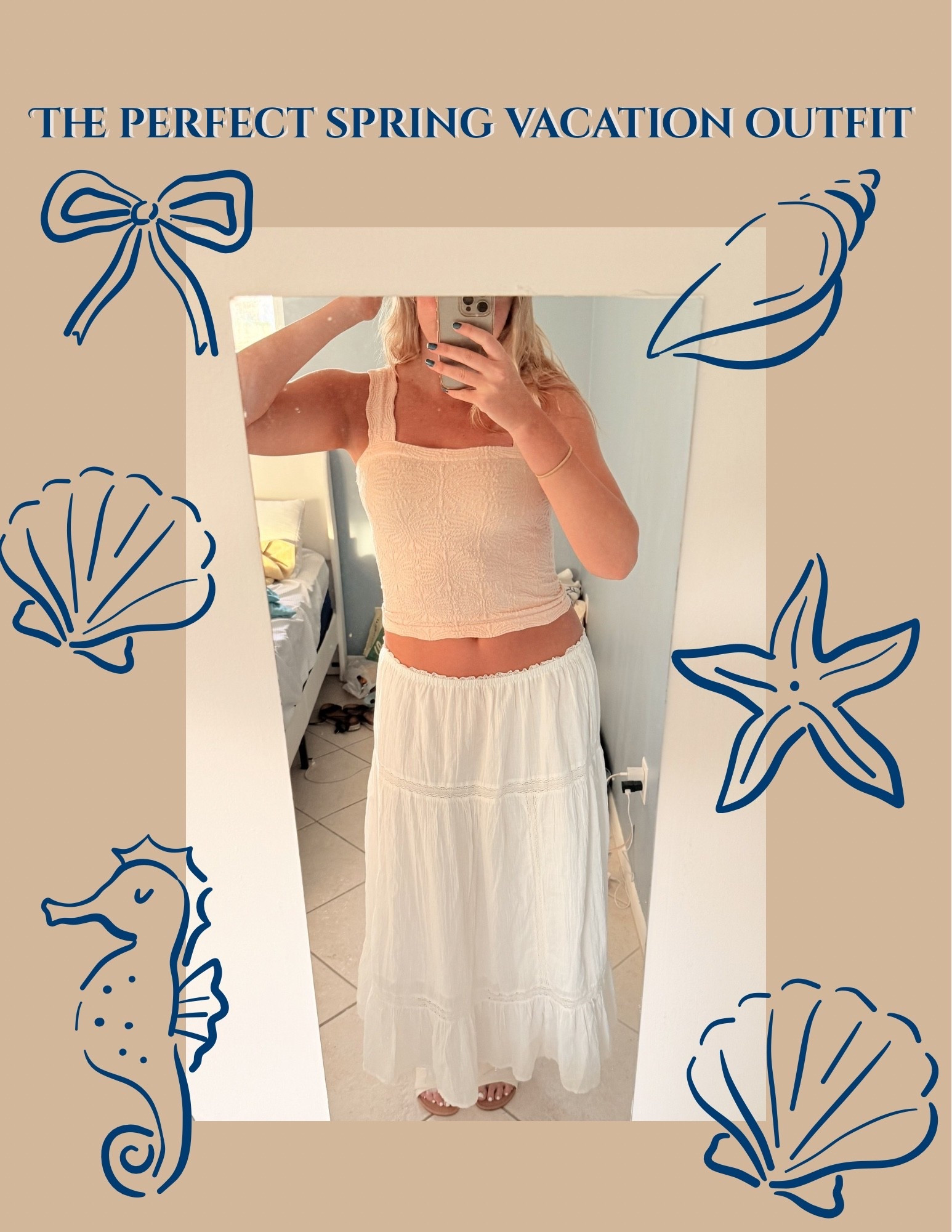 Spring vacation outfit that’s cute, comfy, and perfect for warm weather ☀️ This flowy skirt (on sale now!!) + lightweight tank is one of my favorite spring and summer outfits because it’s breathable, easy to style, and perfect for vacation, beach trips, travel days, or casual summer nights. Save this for your next spring break or summer vacation outfit idea 🤍

#LTKTravel #LTKSaleAlert #LTKSpringSale