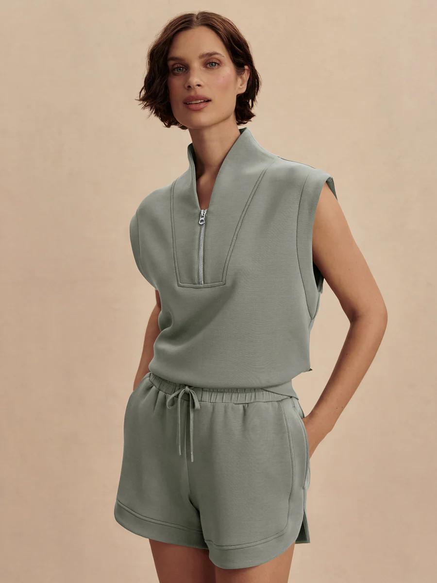 Loretta Half-Zip Sleeveless Sweat | VARLEY US | Varley US