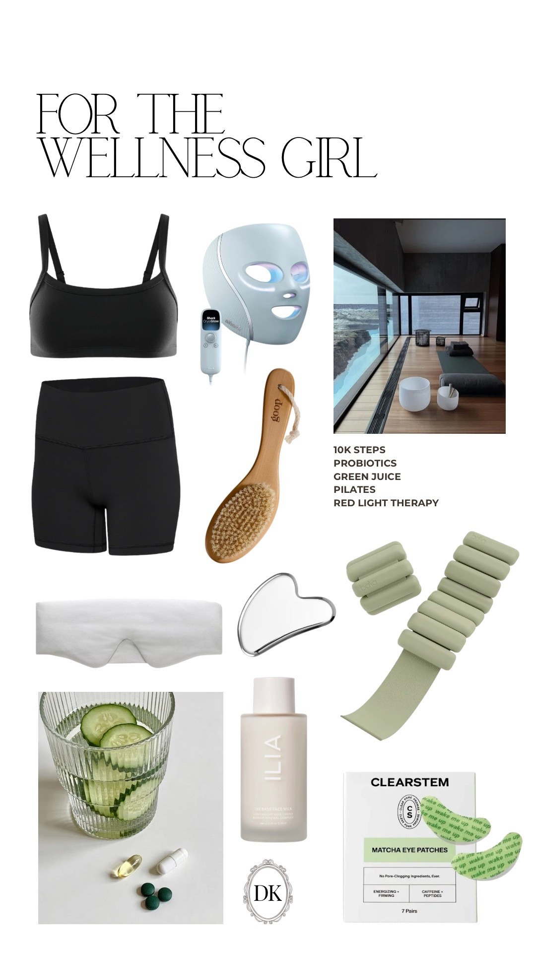 Some summer essentials for the wellness girl 🥬💪🏽🧖🏽‍♀️