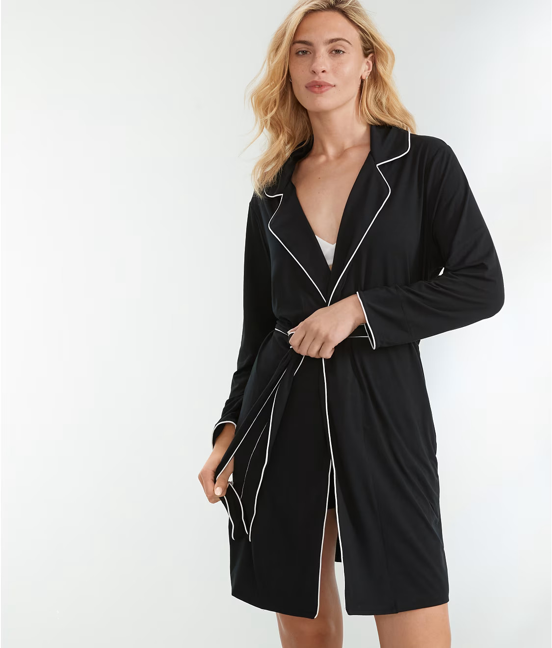 The Cooling Piped Robe | Bare Necessities