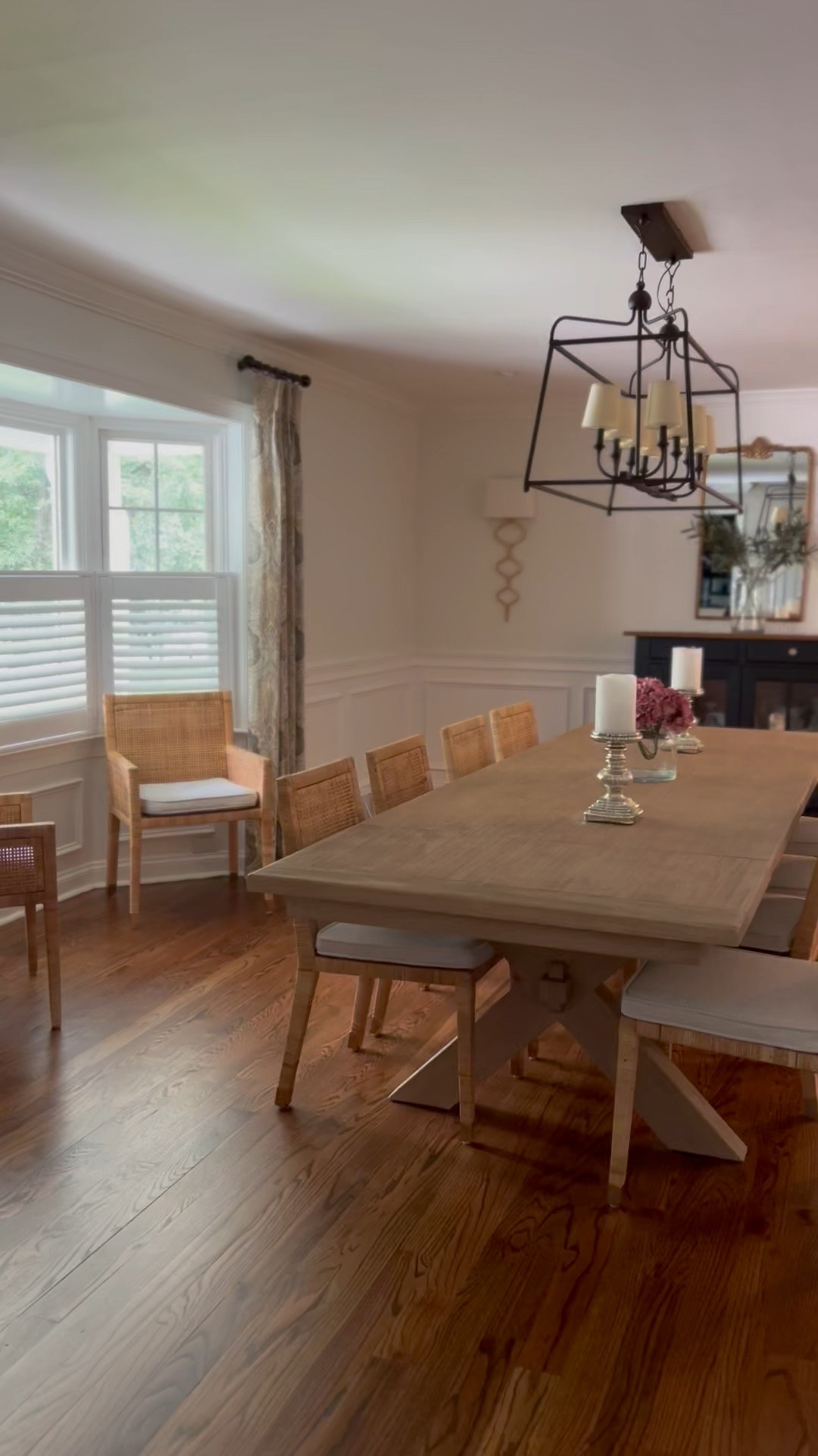 Neutral dining room with a table for up to 12!! This was my dream come true when we bought our home. Grateful to spend so many happy holidays here with family and friends with enough room for everyone. Table color is SEADRIFT

#LTKHome #LTKParties