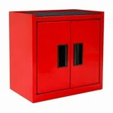 Hyper Tough Mini Tool Cabinet, 11.6-Inch Steel Storage, Red, Double Doors, Non-Slip Top Mat | Walmart (US)