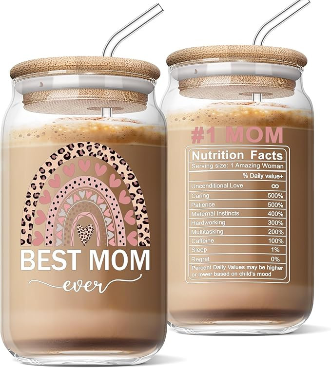 Best Mothers Day Gifts For Mom, Funny Birthday Christmas Thanks Giving Gift For Mom Mama Glass Cu... | Amazon (US)