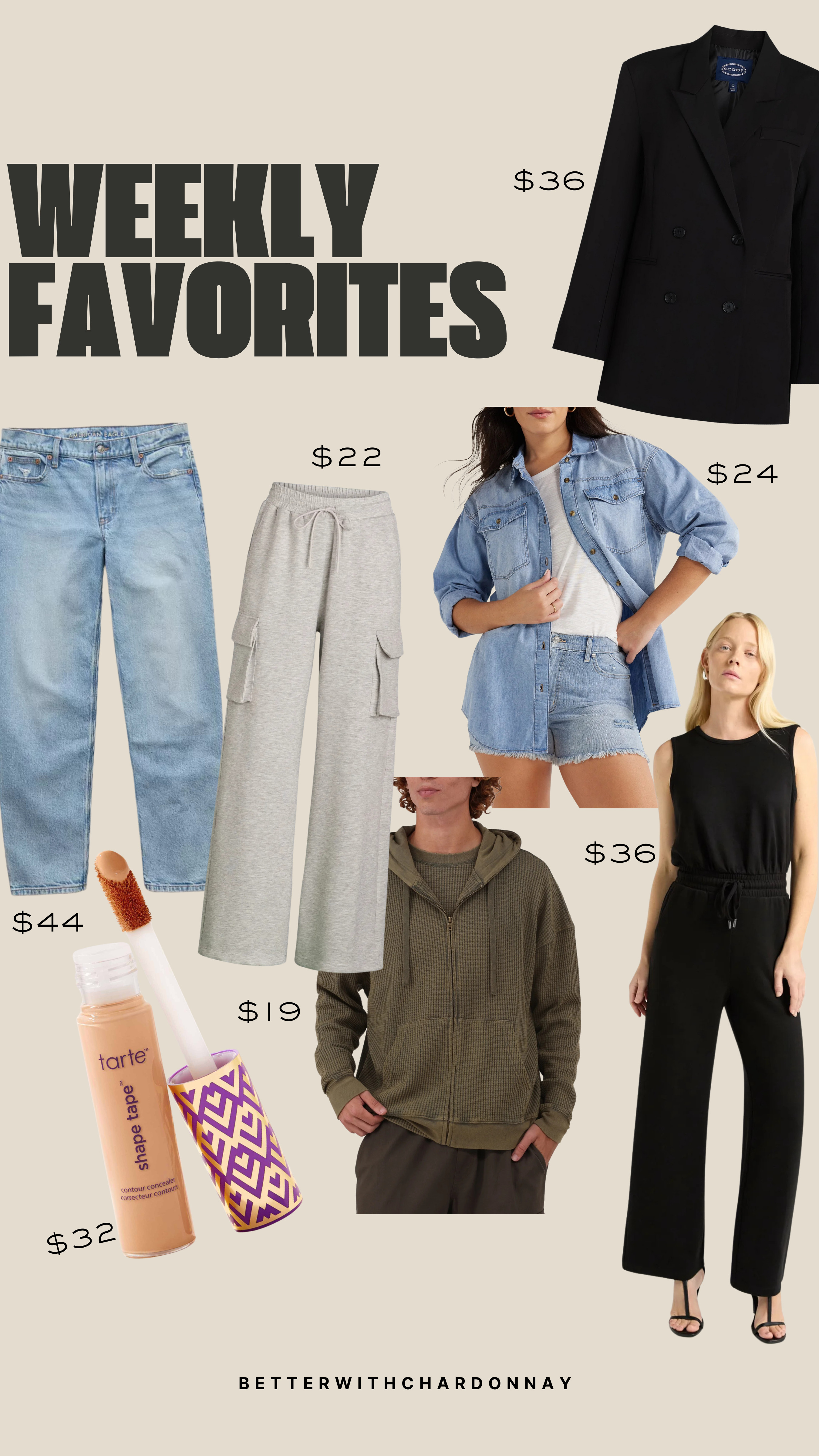 Rounding up our weekly favorites from this past week! Y'all are loving this tarte concealer, there's sooo many formulas to choose from!

weekly favorites, aerie denim, walmart fashion, walmart style, spanx jumpsuit, tarte concealer 

 #LTKSeasonal #LTKFindsUnder50 #LTKFindsUnder100