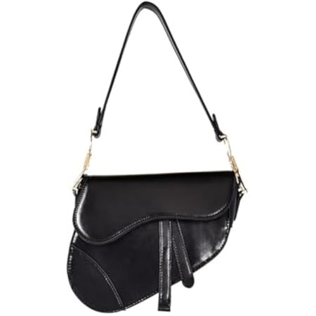 Saddle Bag Clutch Purse Shoulder Handbag for Women Underarm Handbag Trendy Design Satchel Bags Cr... | Amazon (US)