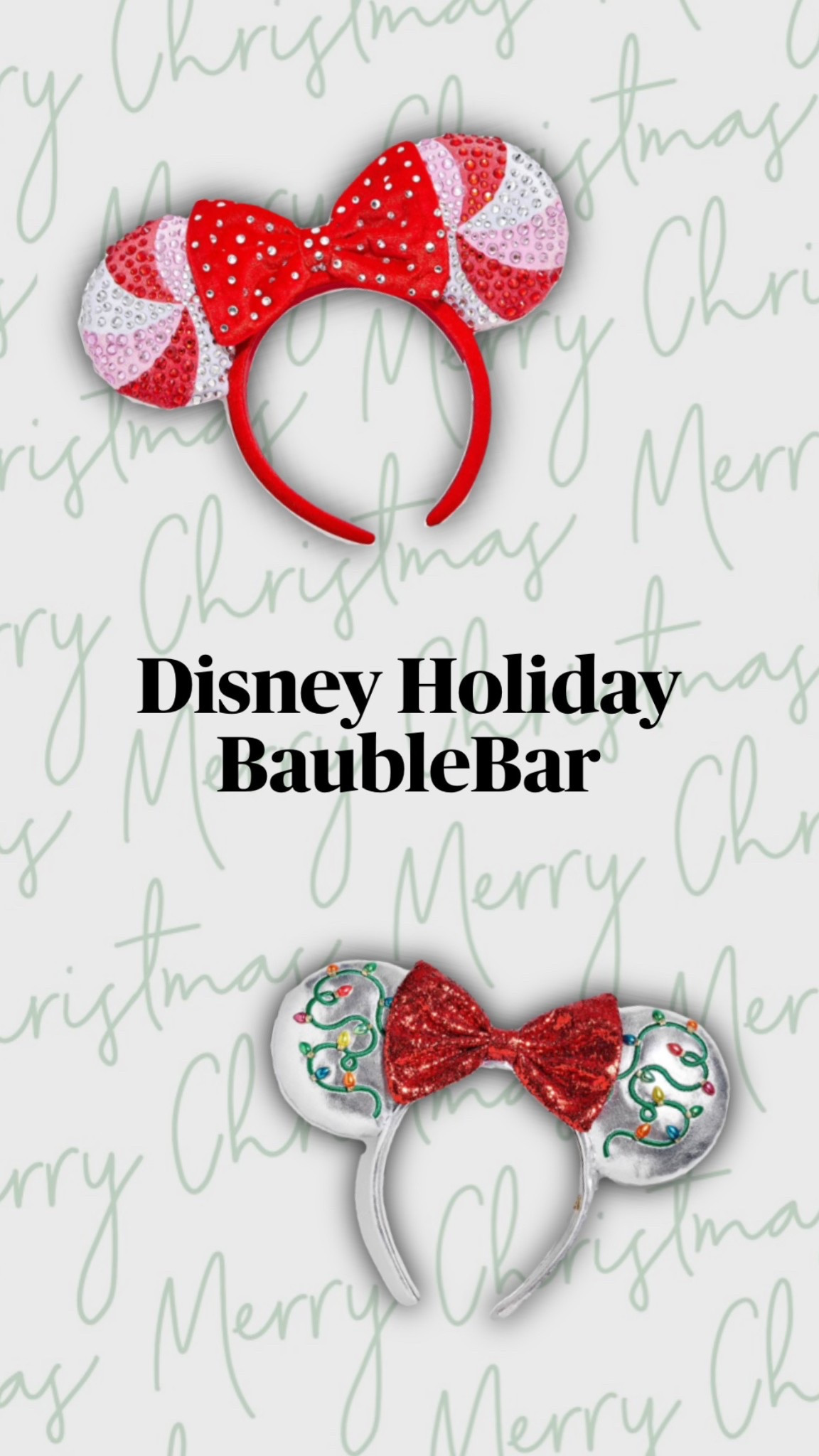 Disney Christmas Ears 

#LTKHoliday #LTKSeasonal #LTKStyleTip